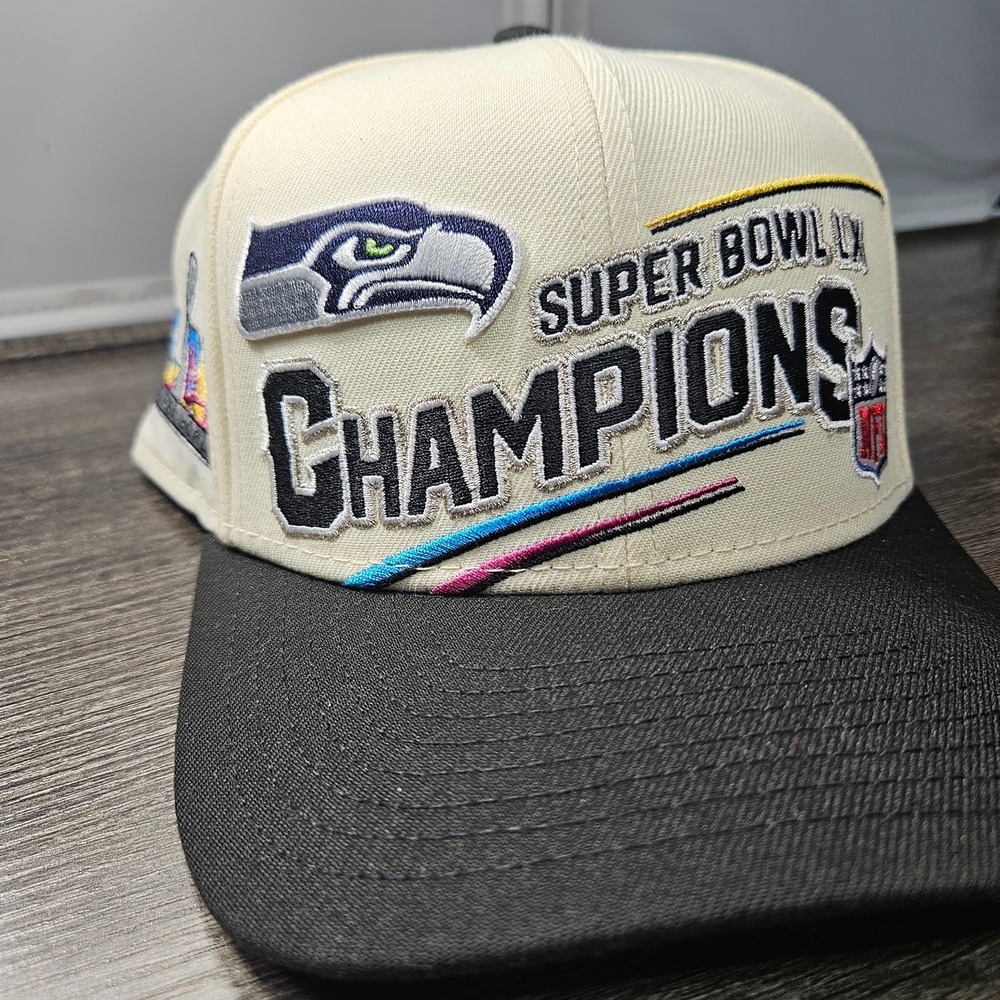 Seattle Seahawks Super Bowl LX Champions New Era 9SEVENTY Snapback Hat NFL New